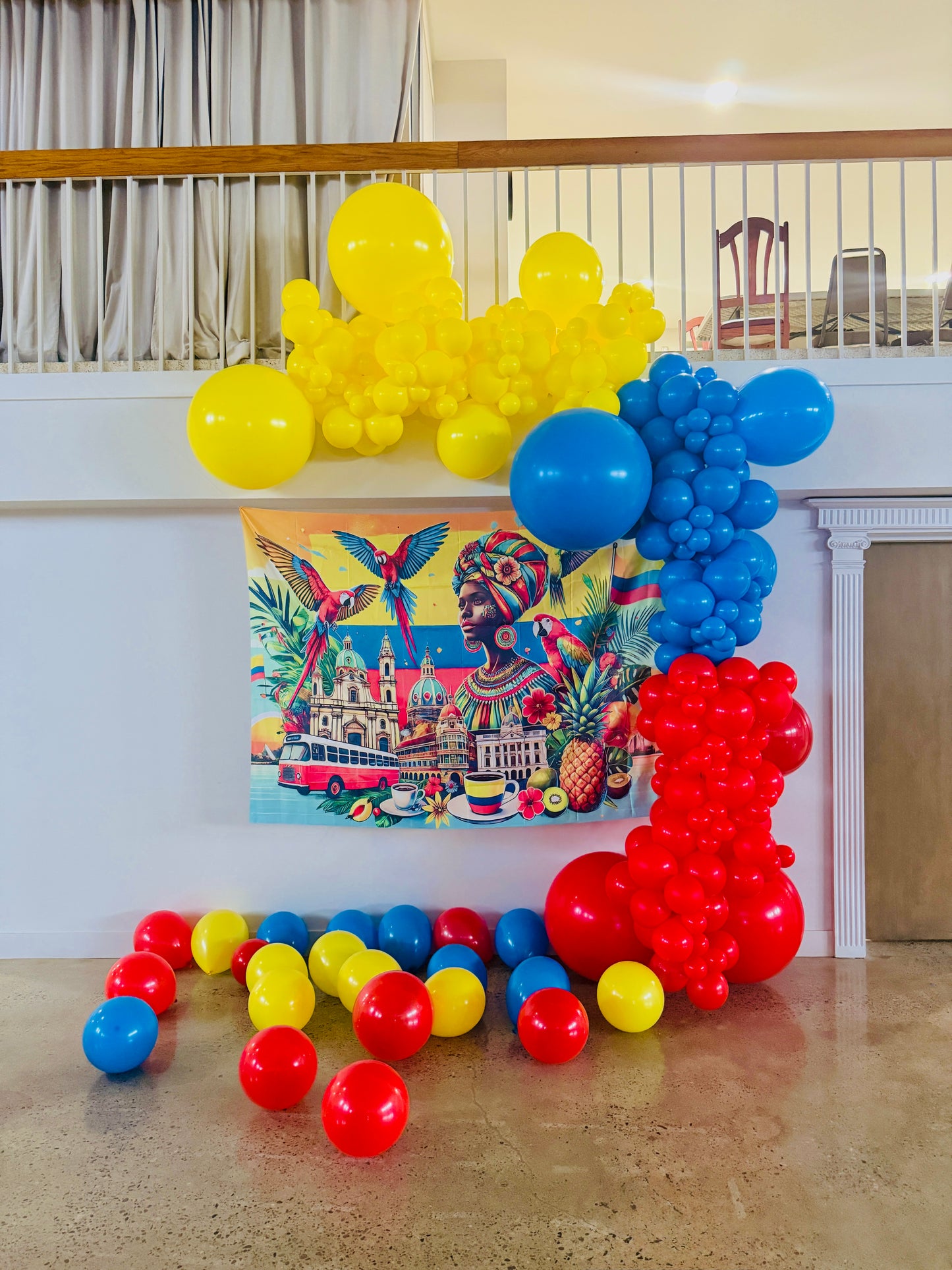 Guirnalda de globos de Colombia