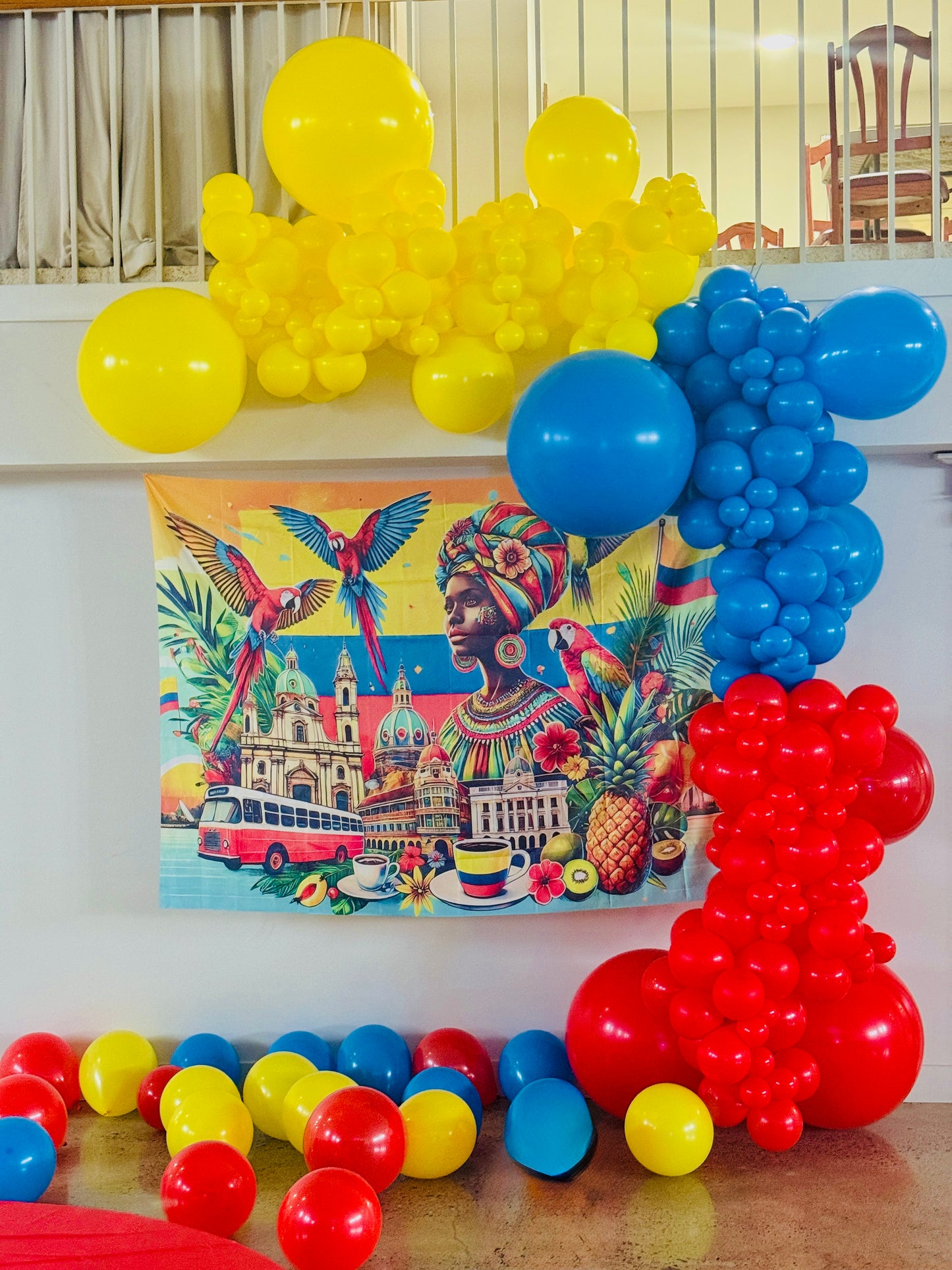 Guirnalda de globos de Colombia