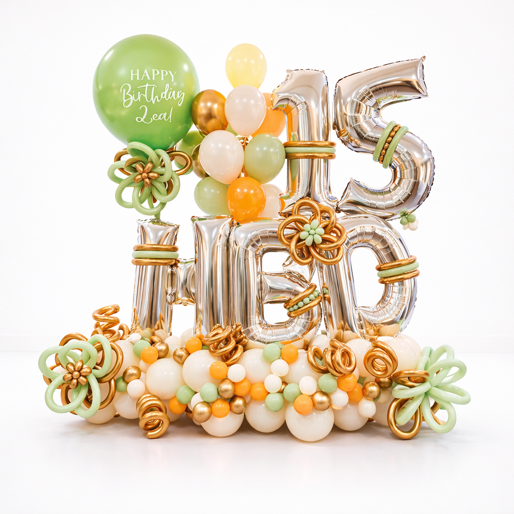 Birthday Extravaganza Balloon Display
