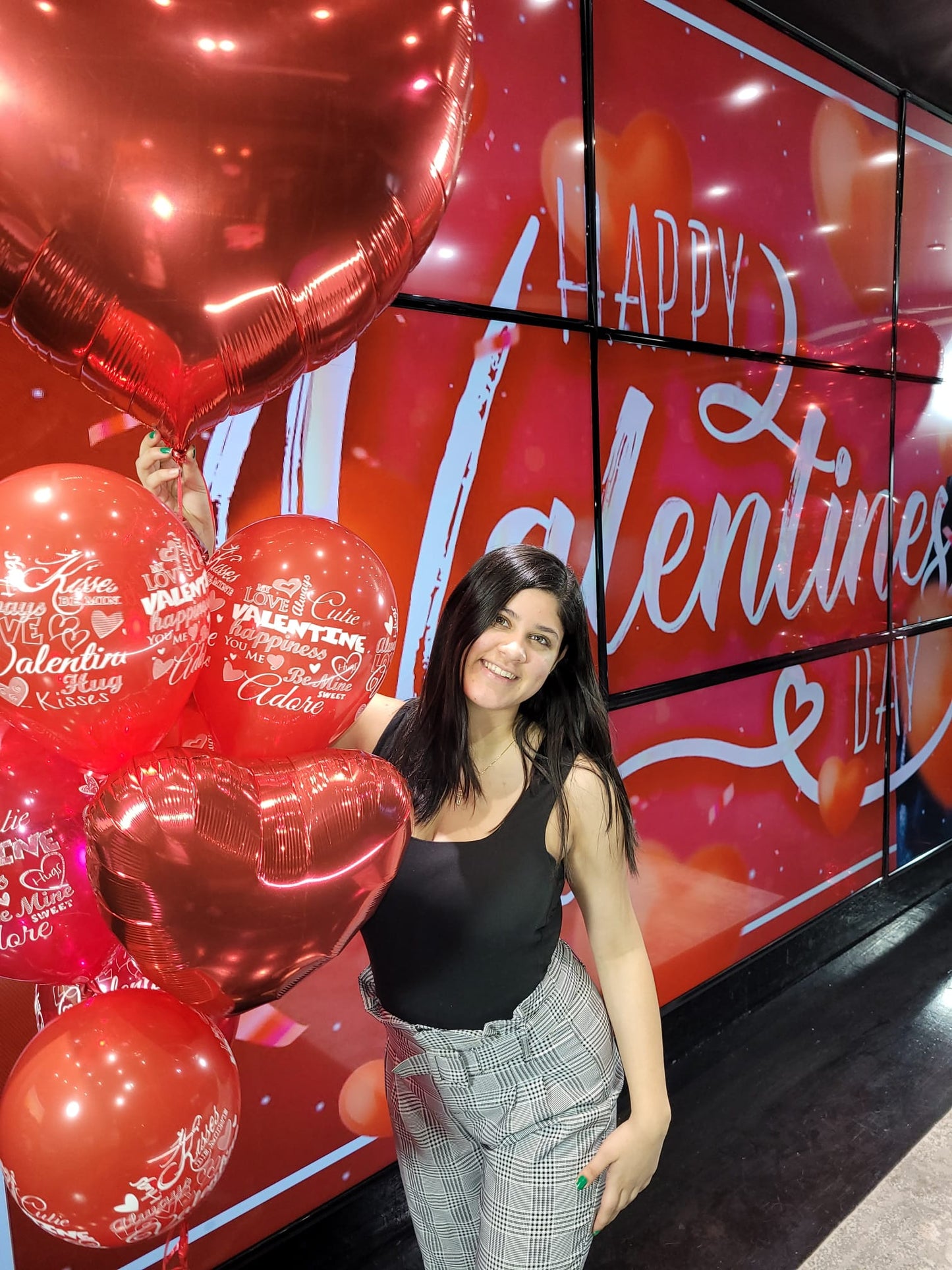 Jumbo Heart Bouquet All red balloons for Valentine's day in Toronto