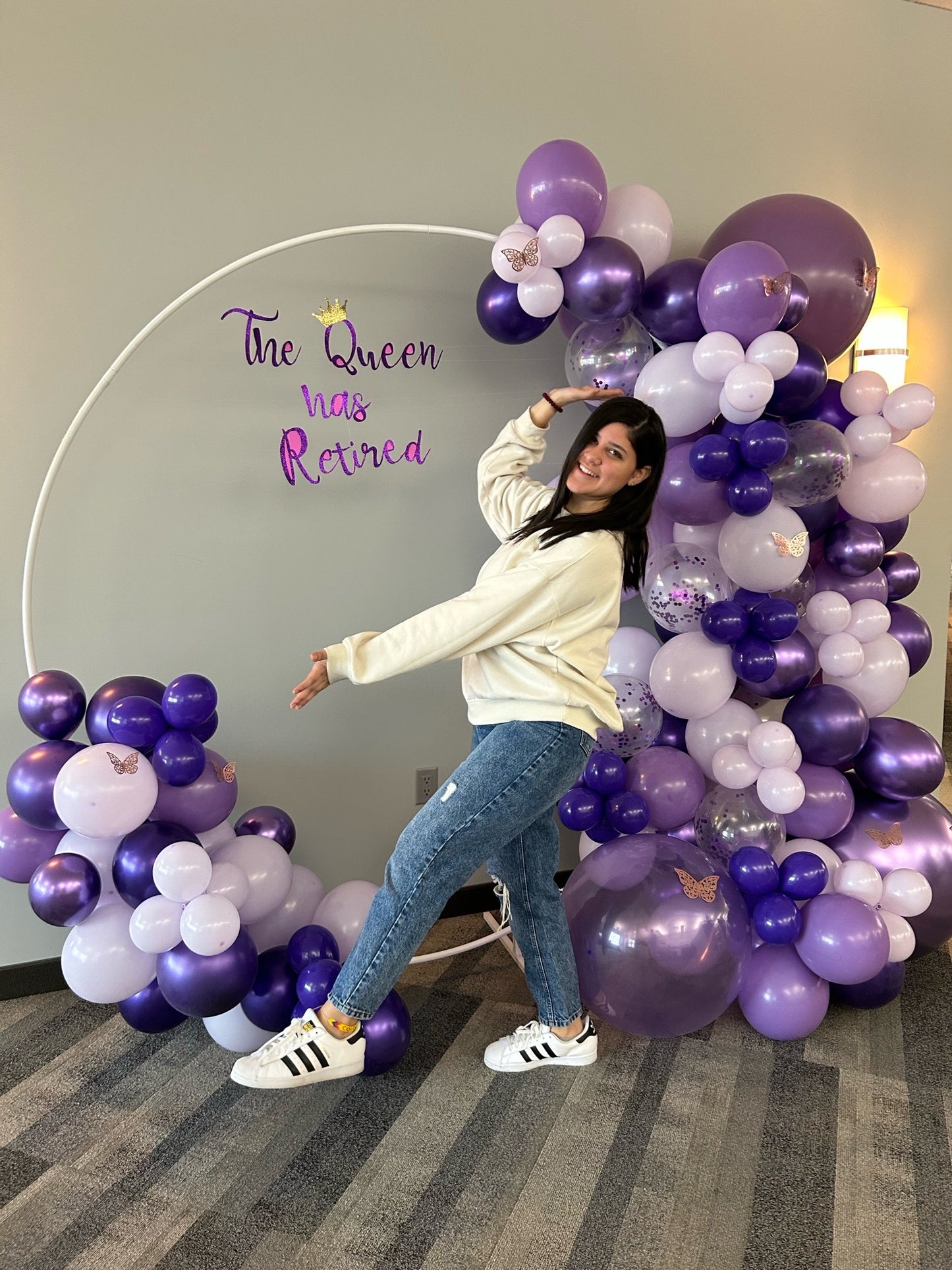 Metal Round Arch with Balloons for Events in Toronto