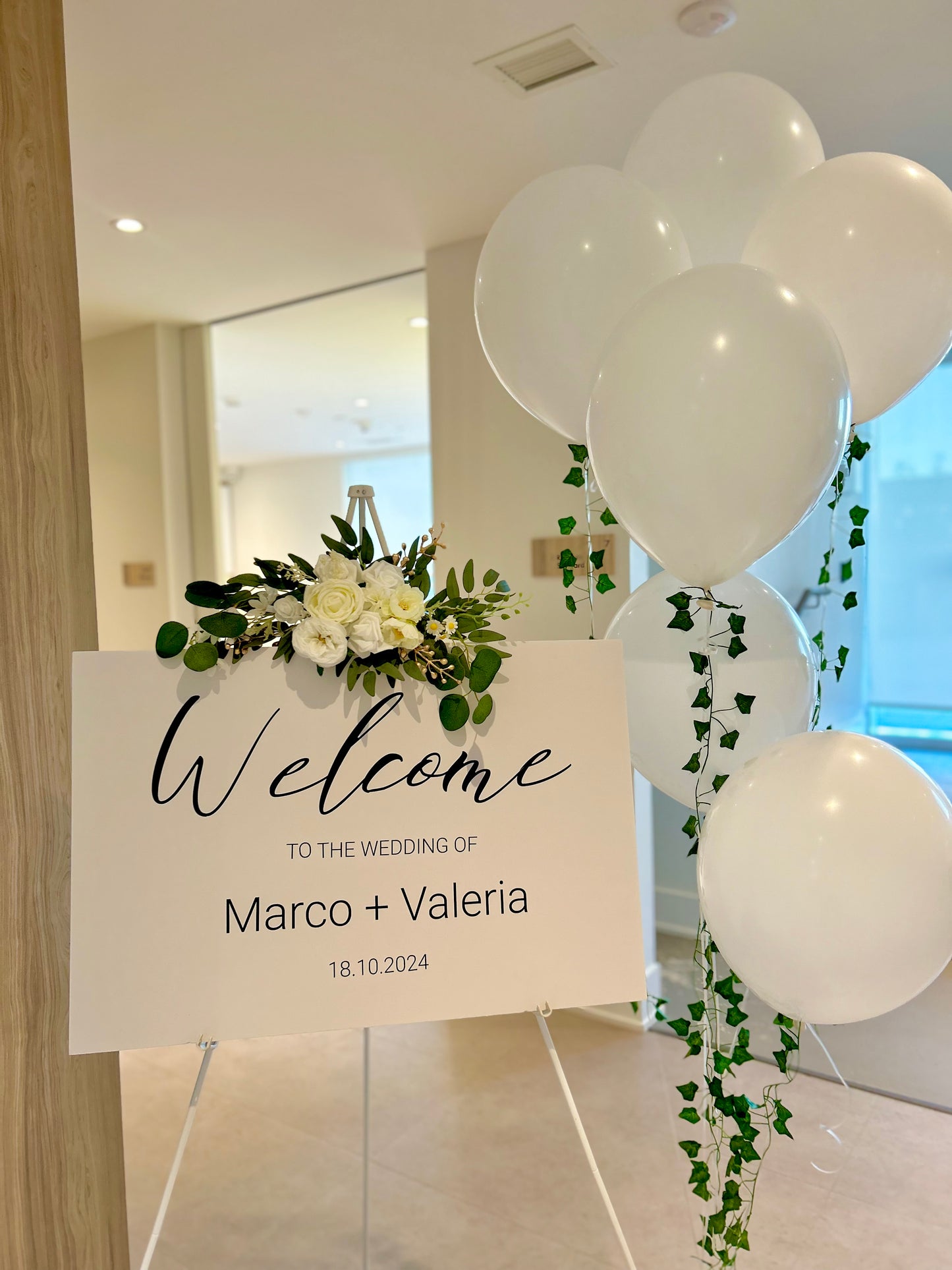 Wedding Sign and Balloons for wedding decor in Toronto