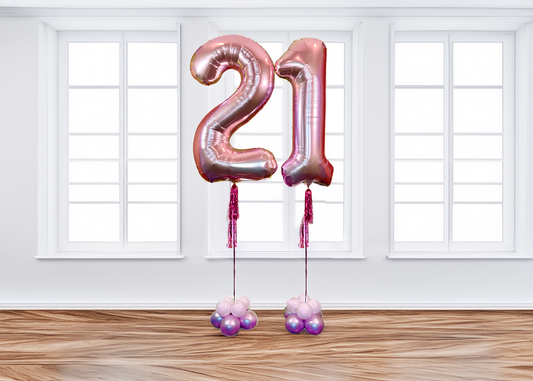 Balloon number rose gold