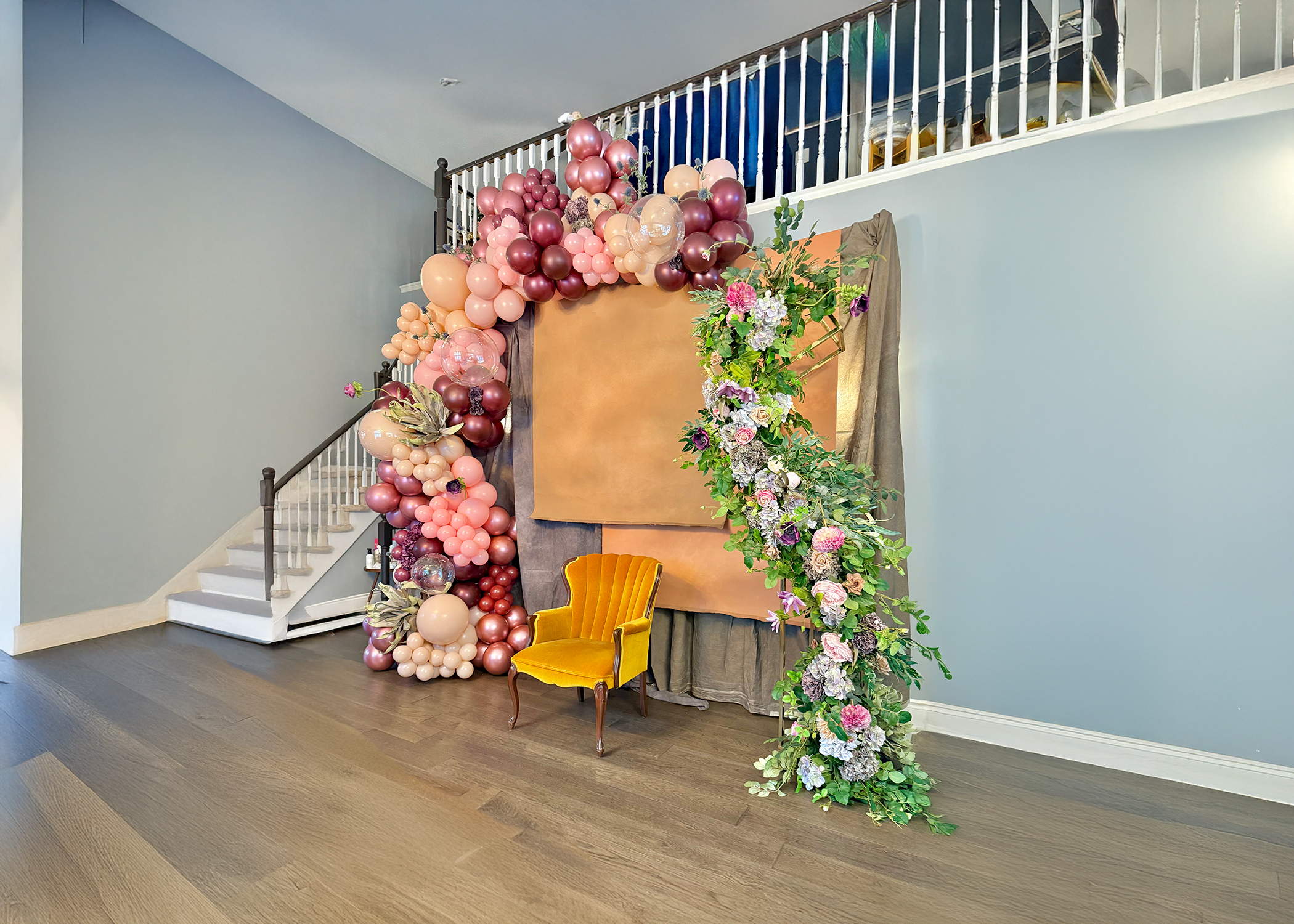 tea party balloon garland decoration