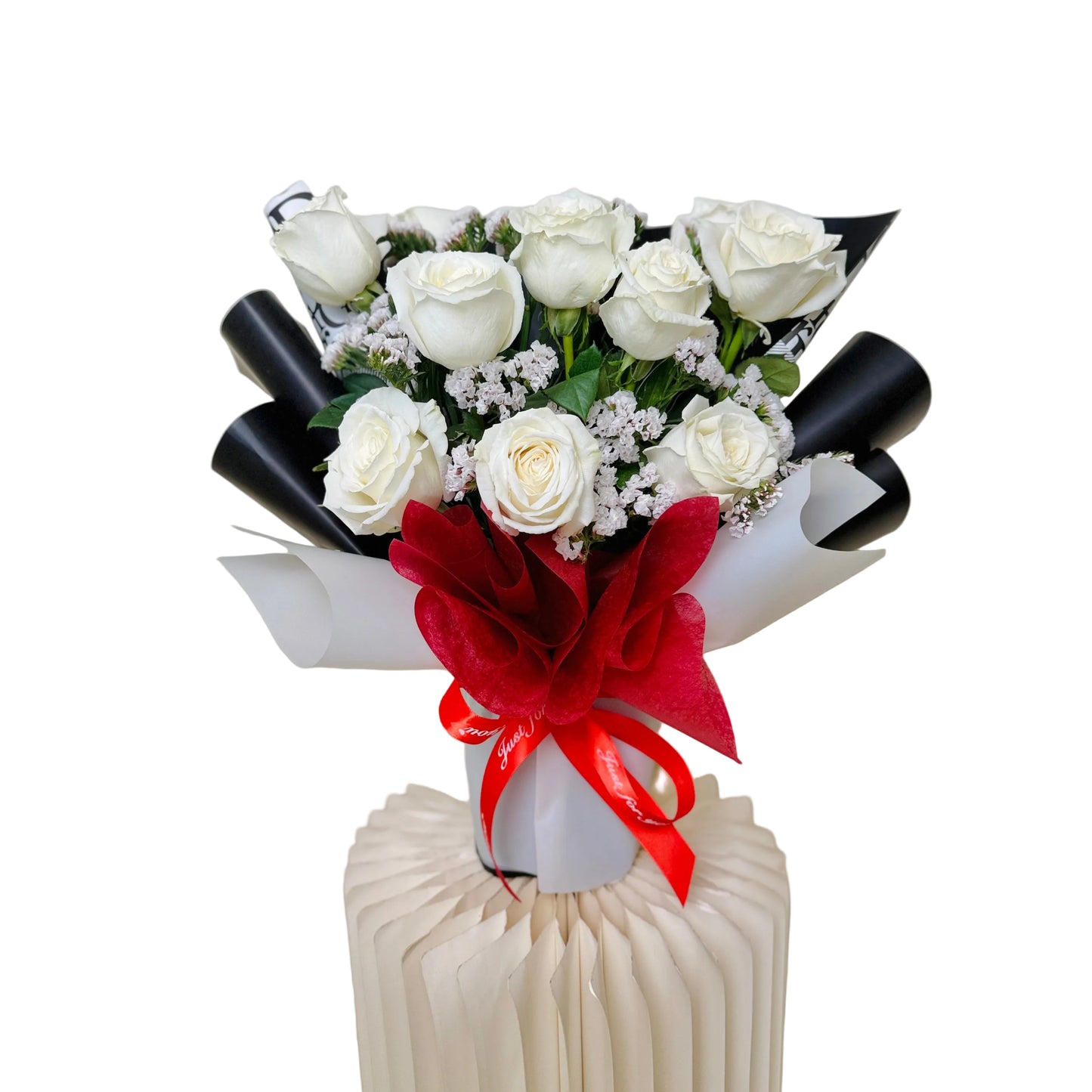Elegant white rose flower arrangement for Mother’s Day gifting in Toronto and GTA