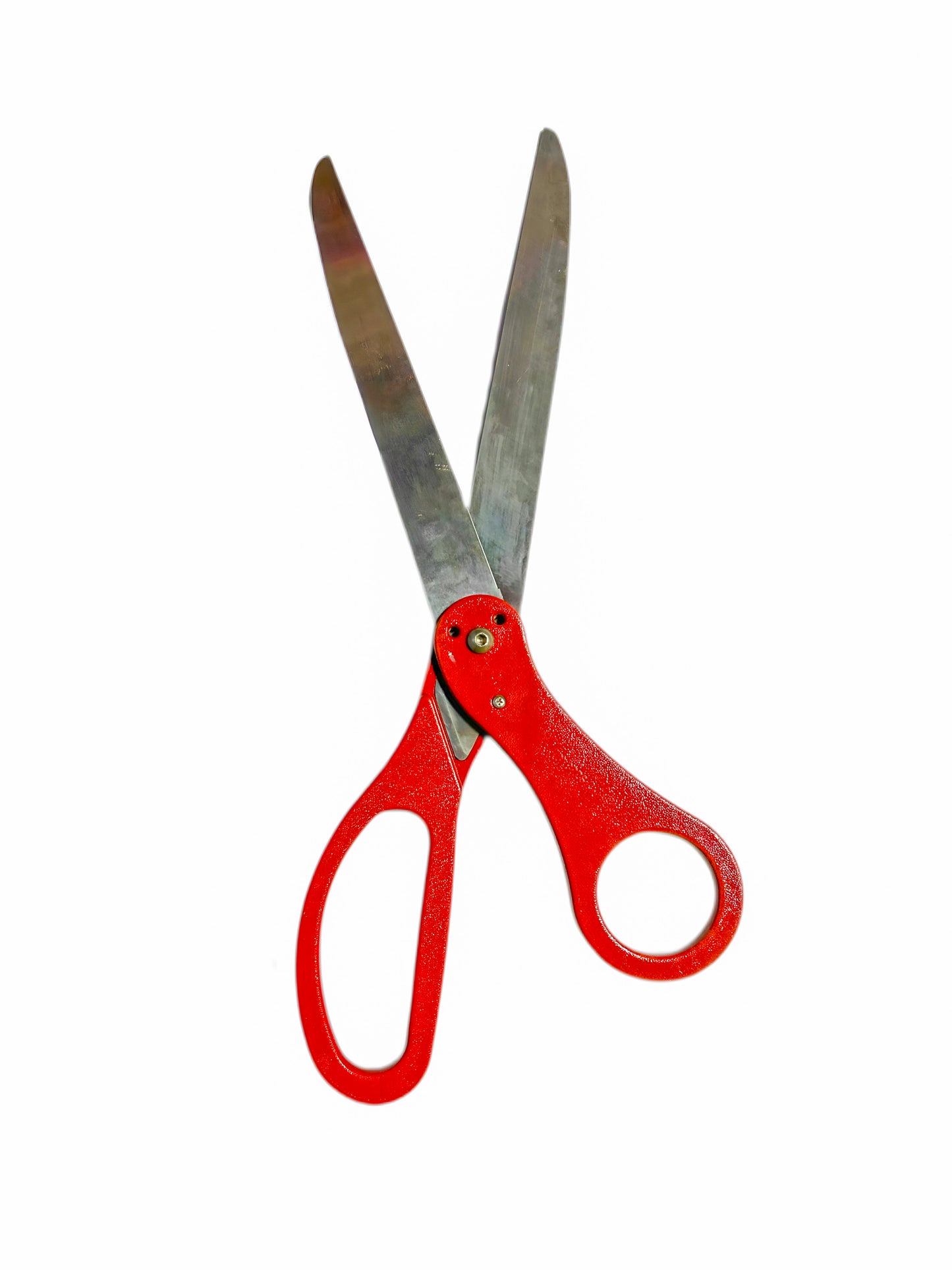 Ceremonial Grand Opening Scissors with red handles for ribbon-cutting ceremonies.