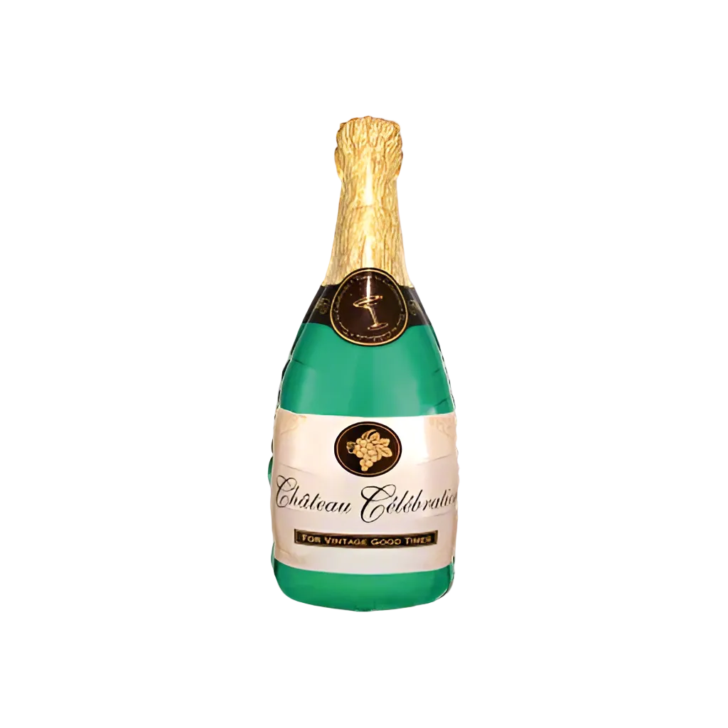 Elegant 34-inch Bubbly Wine Balloon with weight and transportation bag.