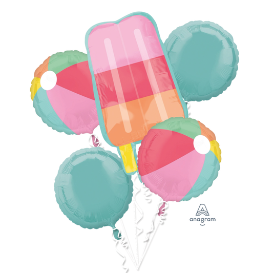 Just Chilling Balloon Package with helium-filled beach-themed balloons in Toronto