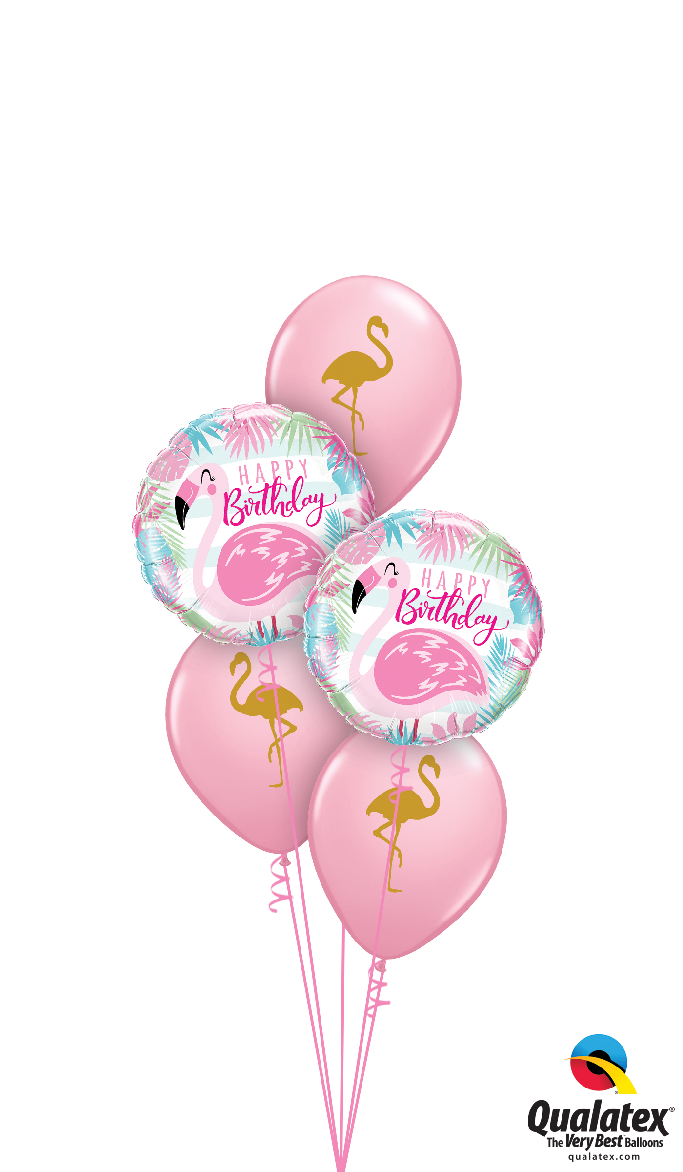Little HBD Bouquet with foil and latex balloons, perfect for birthday celebrations.