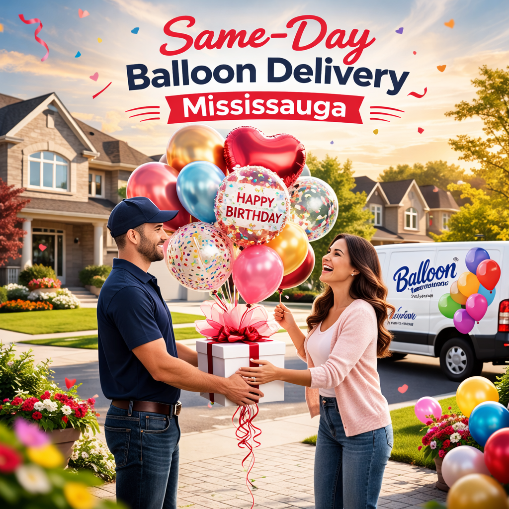 Same-day balloon delivery in Toronto by Wooow Balloons