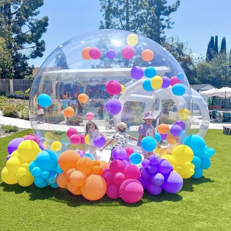 Bubble House rental Toronto – Wooow Balloons inflatable bubble house with colorful balloons for kids parties in the GTA