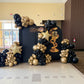 Black & Gold Gala Balloon Installation