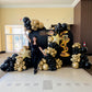 Black & Gold Gala Balloon Installation