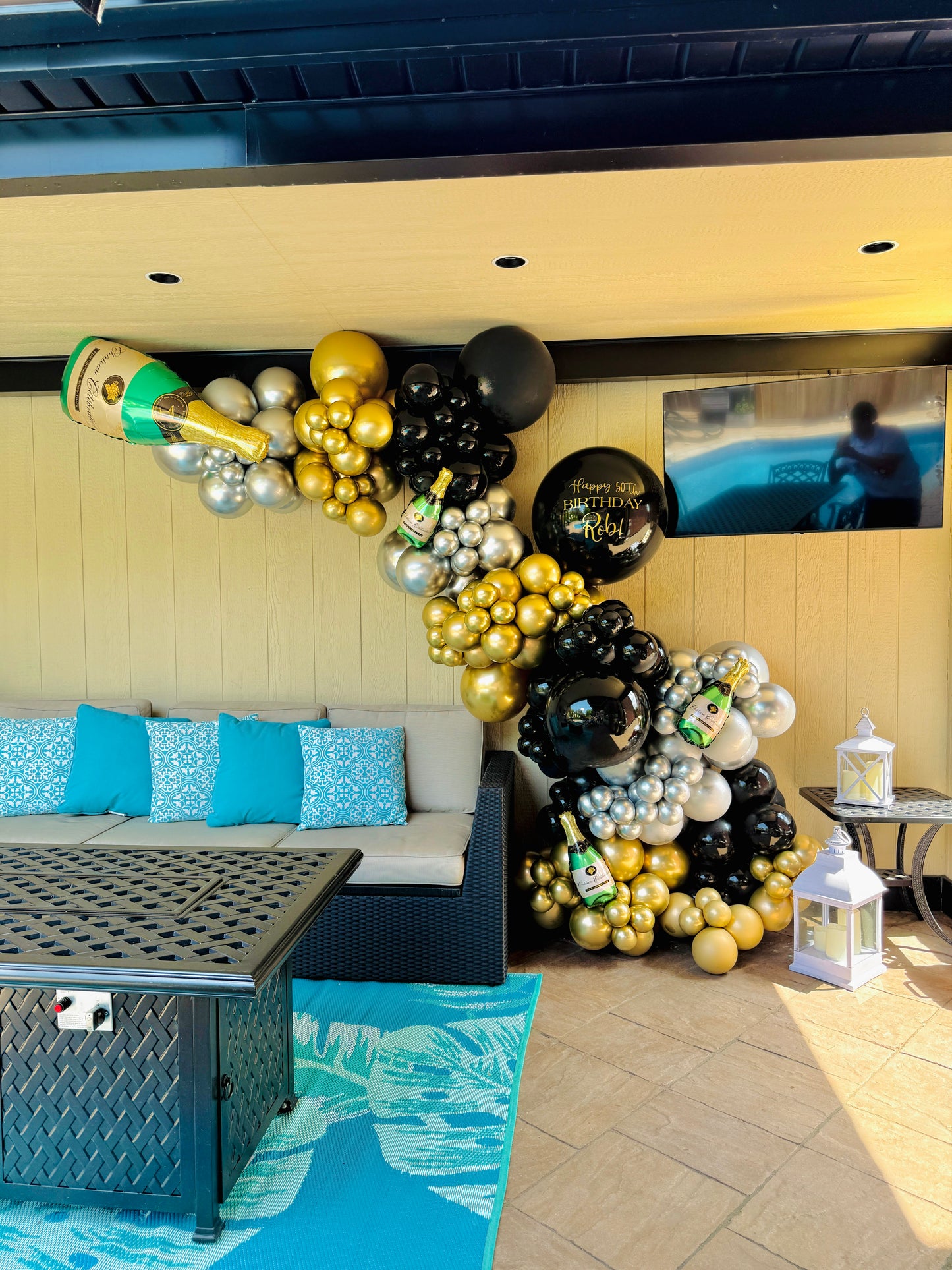 Champagne Cluster Balloon