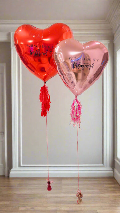 personalized foil heart balloon Toronto gift Wooow Balloons GTA