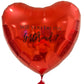 Large 3FT heart-shaped balloon with custom text and tassel for elegant event decor.