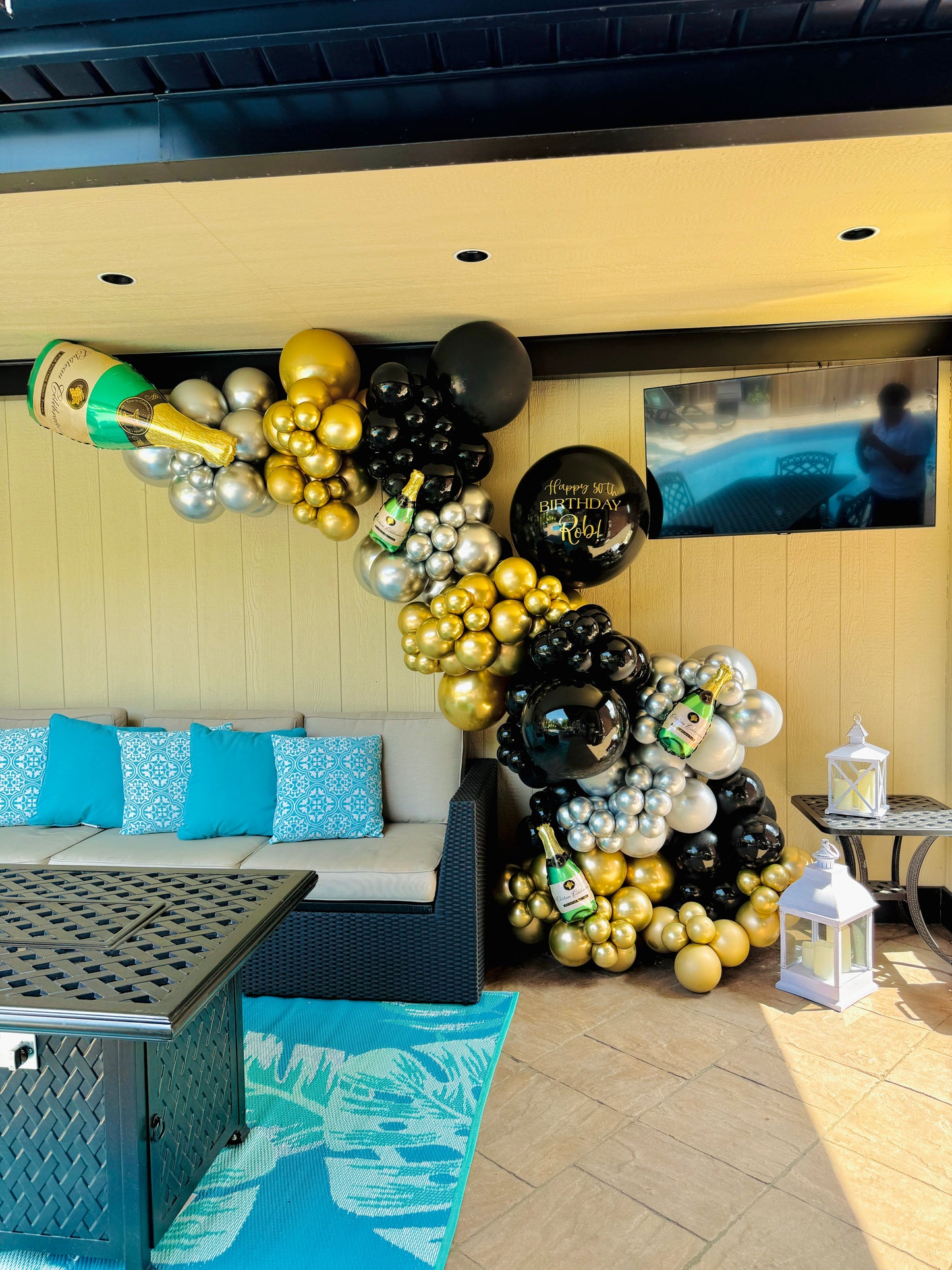 Champagne Cluster Balloon