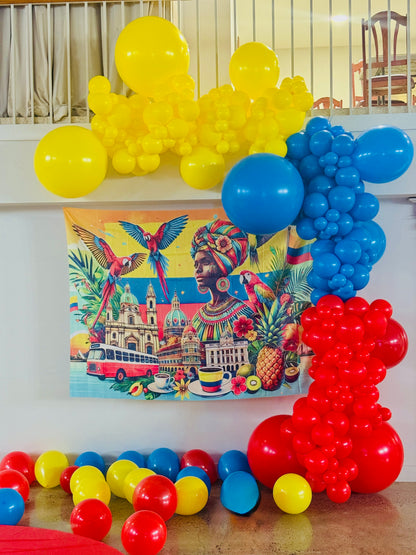 Guirnalda de globos de Colombia