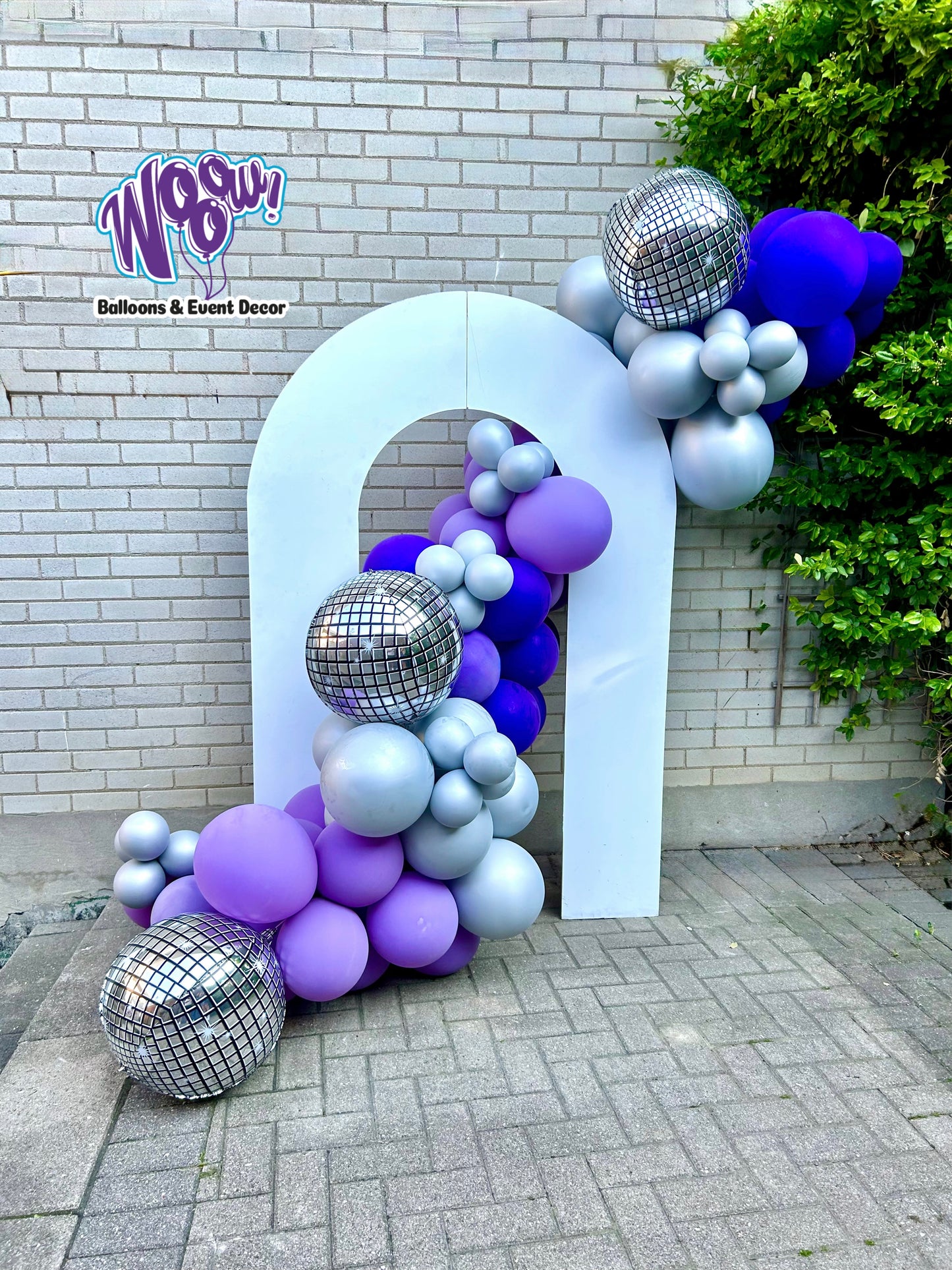 disco balloon garland 