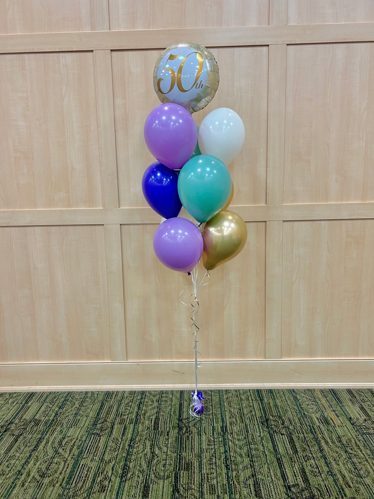 50 birthday balloon bouquet