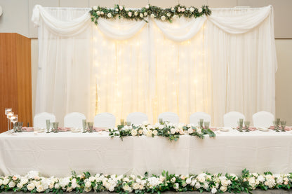 wedding bride's table decoration