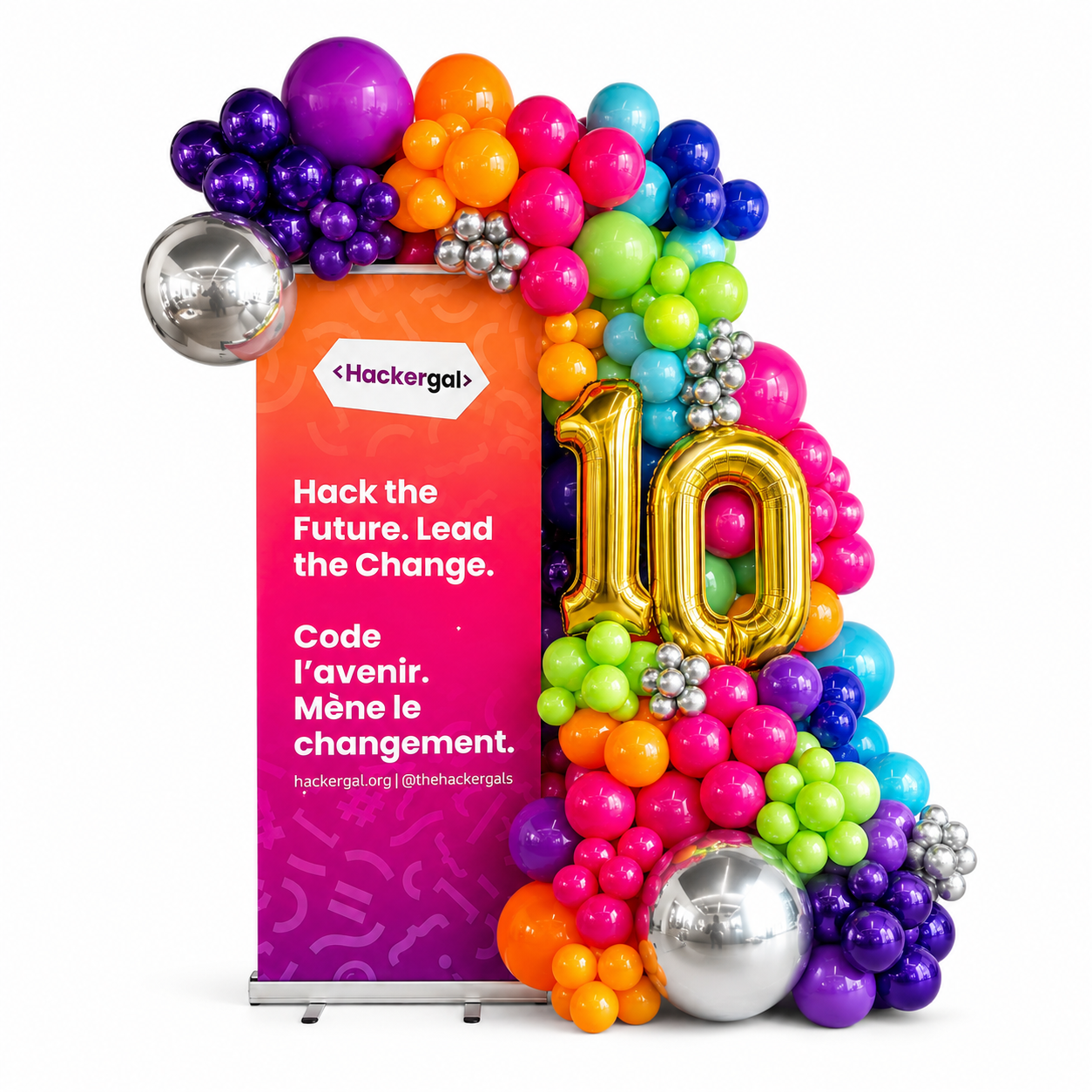 Corporate Balloon Garland for Banner Displays