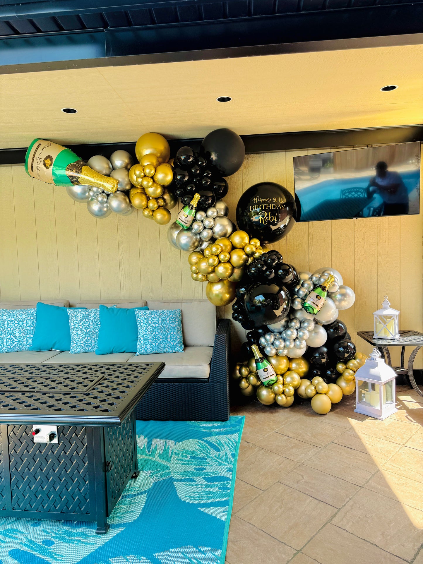 Champagne Cluster Balloon
