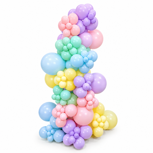 Pastel Balloon Tower