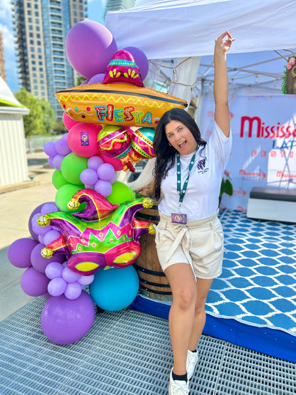 Balloon Garland for festivals in Toronto by Wooow Balloons