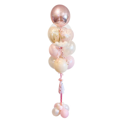 Religious balloon decor for baptism or communion Toronto