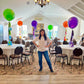 24" Helium Balloon Centrepiece with Tassels and Weight in Toronto