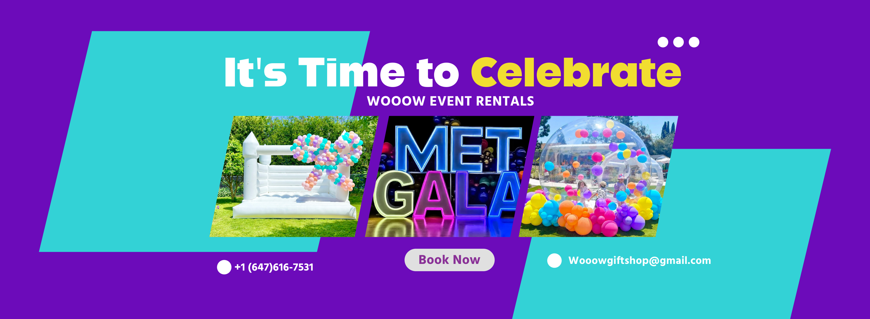 Event rentals Toronto from backdrops to everything to your party.