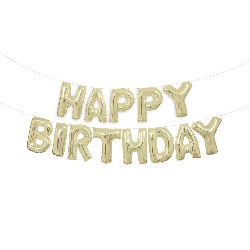 Happy Birthday balloons banner for event decor Toronto