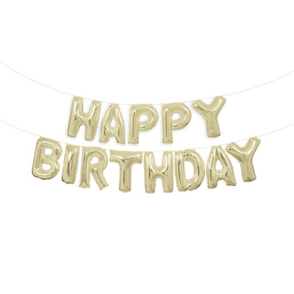 Happy Birthday balloons banner for event decor Toronto
