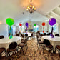 24" Helium Balloon Centrepiece with Tassels and Weight in Toronto