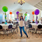 24" Helium Balloon Centrepiece with Tassels and Weight in Toronto
