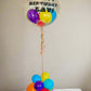 Hi Five Bubble Centrepiece with clear bubble balloon, mini balloons or confetti, and a custom message.
