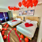 Romantic Hotel Room Balloon Decoration