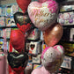 A beautifully wrapped Surprise Balloon Gift Box with 5 helium-filled balloons inside, perfect for celebrations, birthdays, and gender reveals.
