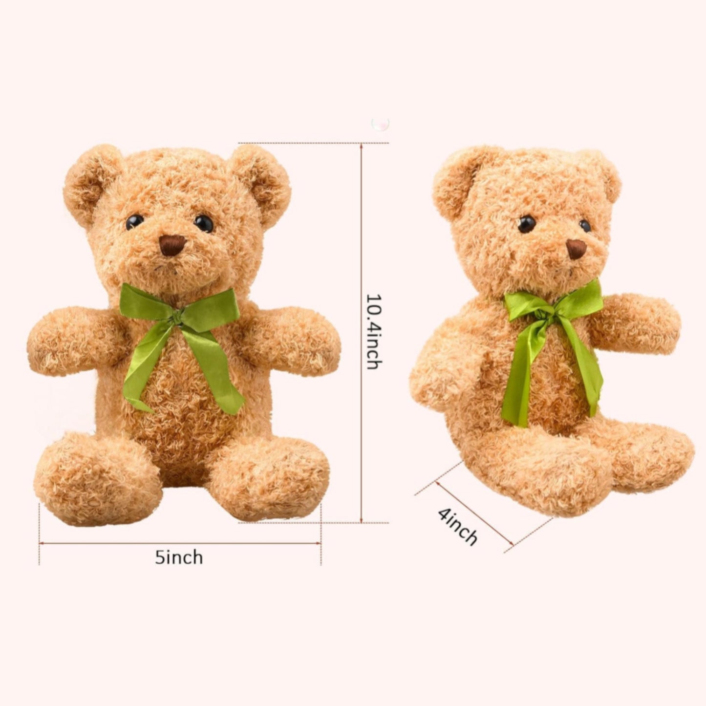Teddy Bear 🧸 in brown and white – 10.4-inch plush toy gift