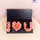 "I Love You" Rose Box with fresh pink roses arranged in a luxury black box for Valentine’s Day.