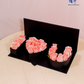 "I Love You" Rose Box with fresh pink roses arranged in a luxury black box for Valentine’s Day.