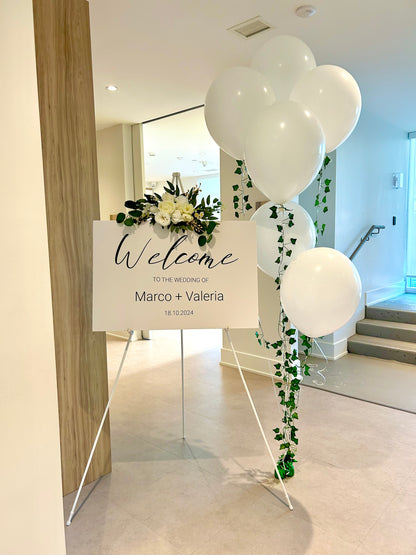 Wedding Sign and Balloons for wedding decor in Toronto