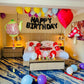 Alice in Wonderland themed birthday room decor with balloons in Toronto