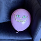 Purple Cheshire Cat balloon from Wonderland theme Toronto
