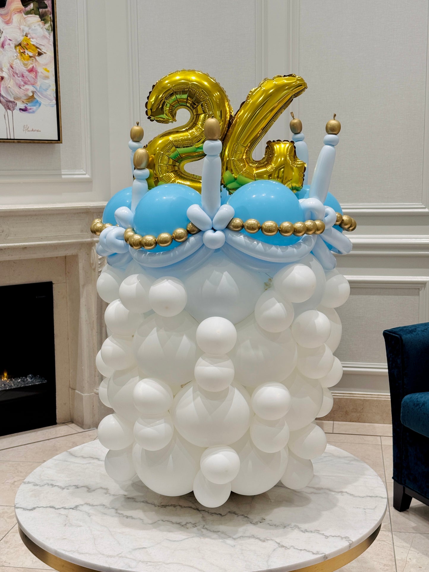 Balloon Birthday Cake Surprise Toronto by Wooow Balloons