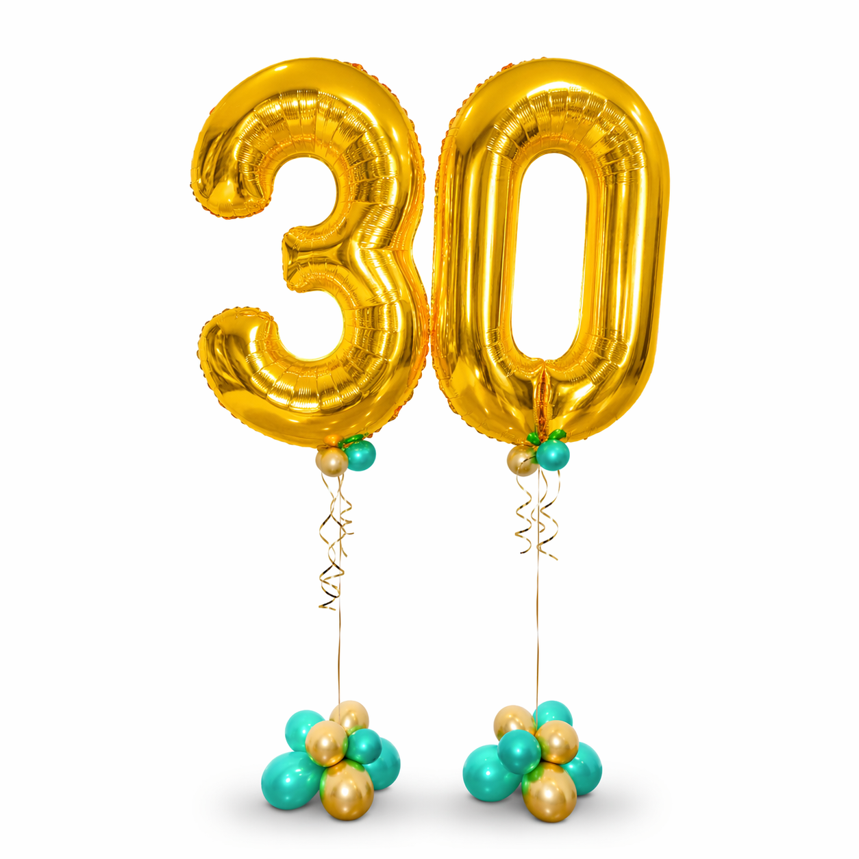 Gold balloon number 30 birthday balloons Toronto same day delivery