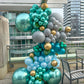 green balloon garland  made by wooow balloons for events in toronto