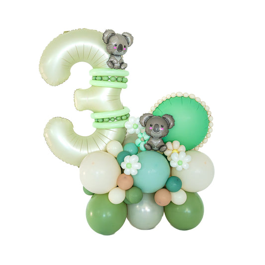 Koala birthday balloons Toronto custom animal-themed arrangement by Wooow Balloons