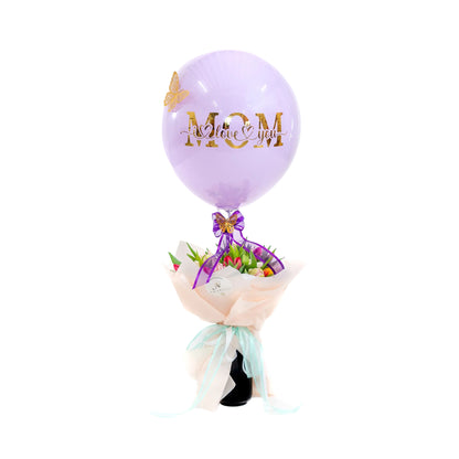 Luxury Mother’s Day floral bouquet with balloon arrangement in Toronto